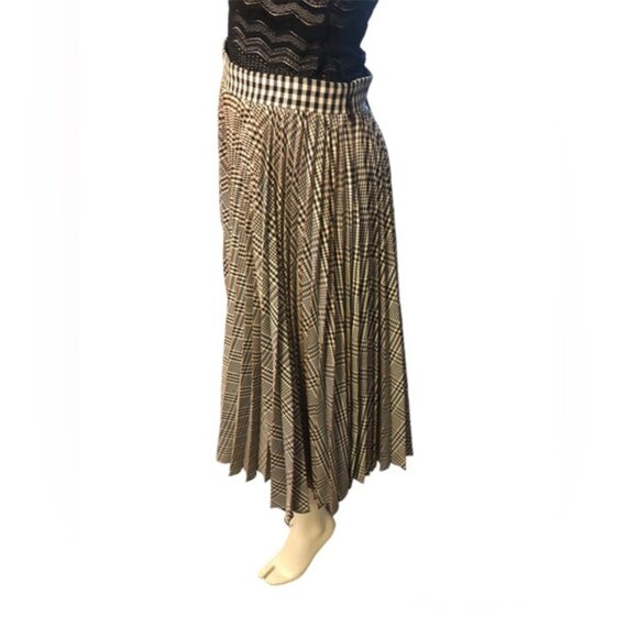 msgm pleated houndstooth long skirt size 40 - Picture 5 of 5